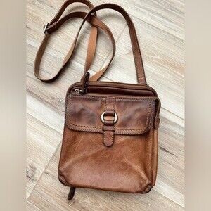 Fossil Leather Messenger Bag